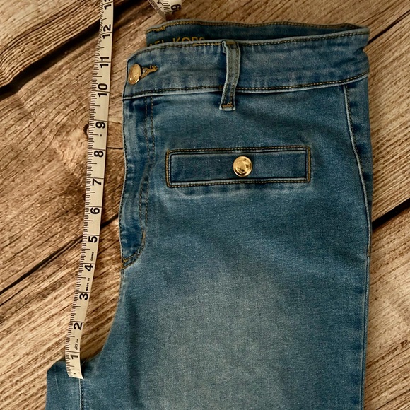 Michael Kors Selma Cropped Wide-Leg Jeans Size 8 - Picture 8 of 8